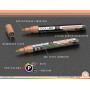 TOOLI-ART Pro Color Series Lot de 22 marqueurs de peinture acrylique, moyens, 3 mm, pour roche, verre, tasses, bois, métal, plas