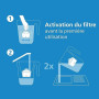 Philips Water Carafe filtrante avec 6 cartouches de remplacement, minuterie électronique, débit rapide, filtre le CHLORE, le CAL