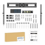 deleyCON Support Mural Universel TV 60"-100" Pouces (152-254cm) Inclinable 75Kg & VESA 900x600 Plasma LCD LED OLED Curved Télévi
