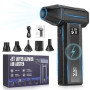 Souffleur de Poussière Sans Fil,110000 RPM Air Comprimé Électrique 180W Puissant avec Écran LED, 3 Vitesses, Batterie 4000mAh, M