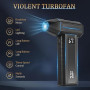 Souffleur de Poussière Sans Fil,110000 RPM Air Comprimé Électrique 180W Puissant avec Écran LED, 3 Vitesses, Batterie 4000mAh, M