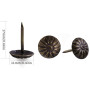 500 Pièces Clous de Tapissier, Basicon Robuste 17X11 MM Bronze Clous Tapissier Décoratifs Clou Rétro DIY Clous d'Ameublement pou