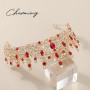 DRESHOW Couronne d'anniversaire pour Femmes Tiare de Cristal pour Filles Accessoires de Cheveux Tiare de Mariage Couronne de Pri