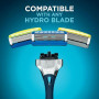 WILKINSON SWORD - Lames de rasoir Hydro 5 pour hommes | Lot de 16 recharges | Gel hydratant et tondeuse de précision (l'emballag