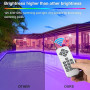 ledmo Éclairage de piscine LED RVB sous-marin, boîtier encastrable PAR56 38 W (remplace les ampoules halogènes de 300 W), étanch