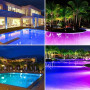 ledmo Éclairage de piscine LED RVB sous-marin, boîtier encastrable PAR56 38 W (remplace les ampoules halogènes de 300 W), étanch