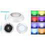 ledmo Éclairage de piscine LED RVB sous-marin, boîtier encastrable PAR56 38 W (remplace les ampoules halogènes de 300 W), étanch