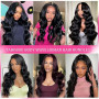 Tabobuii Tissage Naturel Cheveux Humain Brésiliens Vierges 100% Non Traités - Body Wave Human Hair 3 Bundles 16 18 20 Pouces - E