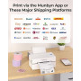 MUNBYN Imprimante Thermique, Imprimante d'étiquettes d'expédition Bluetooth sans Fil 4x6 pour Colis et Petites Entreprises à Dom