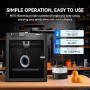 TPU Flexible Filament 1.75mm, JAYO Imprimante 3D Filament TPU Shore 95A, Précision de +/-0,02mm, 0.5KG/500G Bobine, TPU Noir