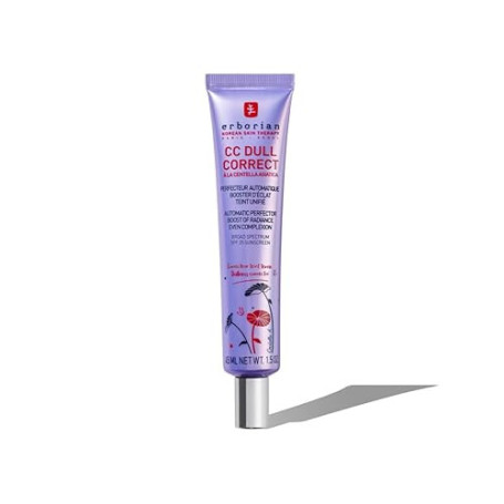 Erborian - CC Dull Correct - Soin Perfecteur Automatique de Teint - à Base de Centella Asiatica - Booster d’Eclat Illuminateur,