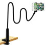 LONZOTH Support Telephone Lit, Support Téléphone avec Col de Cygne Flexible Long Bras Rotation 360° Réglable pour iPhone 13/ 13P