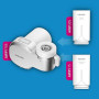 Philips Water Filtre à eau MICROFILTRATION avec affichage numérique, 3 cartouches, filtre SÉDIMENTS, CHLORE et autres impuretés,