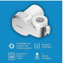 Philips Water Filtre à eau MICROFILTRATION avec affichage numérique, 3 cartouches, filtre SÉDIMENTS, CHLORE et autres impuretés,
