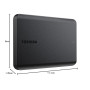 Disque dur externe portable Toshiba Canvio Basics HDTB510XK3AA, 1 To, USB 3.0, Noir