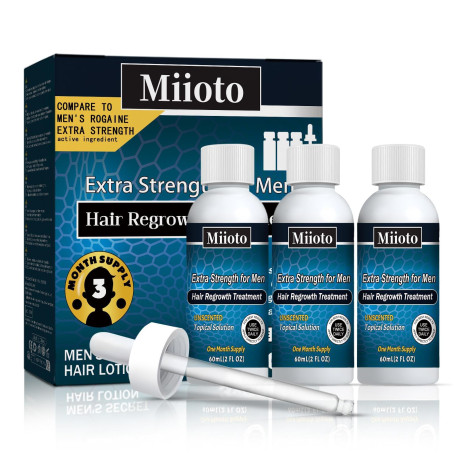 Miioto Serum Pousse Cheveux, Anti Chute de Cheveux Homme, Perte de Cheveux, Pousse Cheveux Très Rapide, Hydrate Racines et Répar