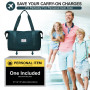 SEAFEW Sac de Voyage Femme Sac fourre-Tout de Sport Imperméable pour Week-End, Cabine Avion Ryanair Bagage Cabine 40x30x20 Easyj