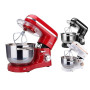 Arebos Robot Pâtissier Professionnel 1500W | Rouge | Robot de Cuisine Multifonction avec Fouet, Batteur, Crochet | Bol d'Acier I