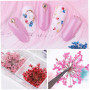 Générique Fleur séchée Nail Art Décoration Set 24pcs Vraie Gypsophile Fleur Séchée pour Nail Art Conservé Fleur Manucure Ongles 