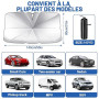 Beurseaf Pare-Brise de Voiture,Pare-Soleil Voiture,Pare-Soleil Voiture Pare-Brise Intérieur,2025 Dernier Pare-Soleil Avant Pliab