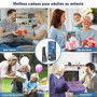 SURFOU Jet Dentaire Hydropulseur Professionnel Water Flosser for Teeth, Hydropulseurs Et Irrigateurs Nettoyage Dents Jet D'eau,