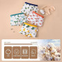 HAGOT 12 Caleçons Coton pour Garçons, sous-Vêtements Doux et Respirants Garcon, Calecon Enfant Culotte Variété