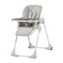 KINDERKRAFT Chaise Haute Enfant Yummy, Pliable, Réglable, Nettoyage Facile, Gris, 103 x 59 x 83 cm, 1 Unité