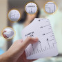 8 Pièces Guide des Tailles pour T-shirts, Règle d'Alignement pour T-shirts, Guide de Règle de T-shirt avec 1.5m Ruban à Mesurer 