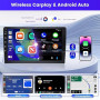 Inefala 2G+64G Poste Radio pour Fiat 500X 2014-2020, 9'' Android 15 Ecran avec sans Fil Carplay/Android Auto Lien Miroir GPS Rad