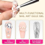 GZMAYUEN Solide Gel Construction Ongle UV Nail Extension Gel 15ML Transparent Solid Sculpture Builder Gel Non-Stick Clear Extens