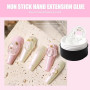 GZMAYUEN Solide Gel Construction Ongle UV Nail Extension Gel 15ML Transparent Solid Sculpture Builder Gel Non-Stick Clear Extens