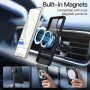 JETech Coque Magnétique pour Samsung Galaxy S25 Ultra 5G, Compatible avec MagSafe, Étui Housse Antichoc à Dos Translucide Mat (N
