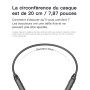 Relxhome Casque Conduction Osseuse, Écouteur Natation À Bluetooth 5.4, mémoire 32 Go intégrée, Lecteur MP3 Étanche IPX8, 10 Heur
