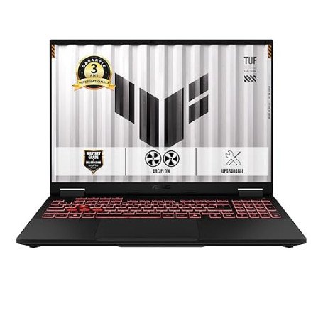 ASUS TUF Gaming A16-TUF608UH-RV054W 16 Pouces FHD Plus 165Hz Pc Portable (Processeur AMD Ryzen 7 260, 16GB DDR5, 512GB SSD, NVID