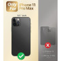 XYZ Coque pour iPhone 11 Pro Max, avec Double Anneau de Support Cœur, avec Lanière pour Filles et Femmes, Coque de Protection de