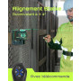 LasGoo Niveau Laser Auto-Nivelant 360°x3, Outil Laser à croix vertes pour Construction et fixation d'Images, Télécommande, Suppo
