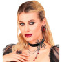 W WIDMANN MILANO Party Fashion - Bijou fantaisie araignée avec strass, pour adultes, accessoire Halloween, carnaval, quotidien