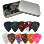Mediator Guitare Acoustique, Médiateur, Guitar Picks Lot de 24, Pour Guitare Ukulélé, Acoustique, Électrique, Basse, Médiator de