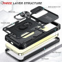 LeYi Coque pour Samsung A35 5G avec Anneau Support, Full Protection de la Caméra en PC Dur Anti-Chut Renforcée Armor Heavy Duty