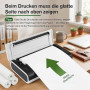 Qibivfo 8 Rouleaux Papier Thermique A4 pour Imprimante Portable, Papier Thermique 7 m x 30 mm Compatible avec Imprimantes Thermi