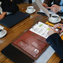 NEWYES Porte-Document En Cuir PU Avec Fermeture Éclair, Cadeaux Pour Homme Et Femme, Sac De Conférence, Agenda D'affaires, Porte
