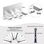 GGQ Porte-Brosse à Dents électrique Mural, Porte-Brosse à Dents sans percer pour Salle de Bain Support de Brosse à Dents Autocol