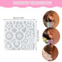 Moule Silicone Resine Epoxy, Boucle d'oreille Moule en Résine, Moule Resine Epoxy Bijoux, Moule en Silicone Moule Resine, pour C