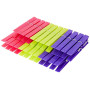 Metaltex Lot de 24 Pinces à Linge en Plastique, Unique, Standard