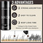 27.5g Poudre densifiante cheveux,Fibres Capillaires Poudre,Fibre capillaire pour cheveux clairsemés,Volume et Épaisseur Instanta