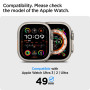 Spigen Thin Fit Coque Compatible avec Apple Watch Ultra 3/2/1 49mm (2025/2023/2022) - Transparent