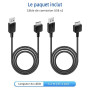 Mcbazel Lot 2 Câbles de Données Chargeur PS Vita Remplacement Câble de Chargeur USB compatible avec Sony Playstation Vita, PSVit