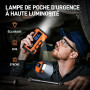 JDMCAR Booster Batterie Voiture 10000A - 14.8V Démarreur Batterie Voiture (jusqu'à10,0L Gaz/9,0L Diesel), Jump Starter avec LED,