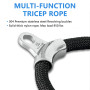 HXD-ERGO Corde Triceps Musculation, Corde de Tension de Triceps pour l'Entraînement des Biceps et des Triceps, pour Poulie à Câb