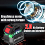 Clé à Chocs électriques,320 N·m Clé à Chocs Sans Fil Brushless avec 2.0Ah Batterie 21V 4 Douilles à Chocs (17 mm/19 mm/21 mm/22 